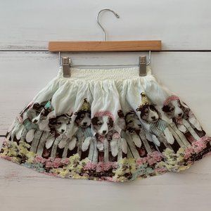 Party Puppies Skirt ! Paper Wings sz 5 (+) EUC